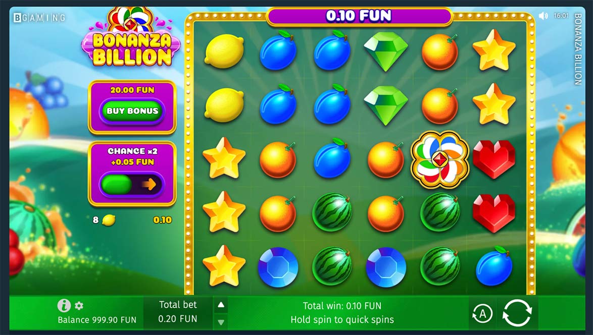 Bonanza Billion is a 6-reel slot game